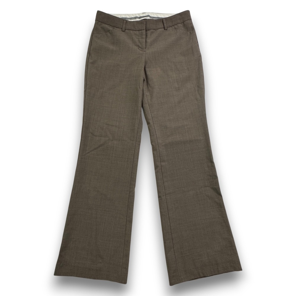 Express Design Studio The Editor Flare Leg Trousers Taupe Brown Size 0S 506587